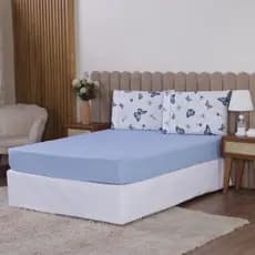 Jogo de Cama Queen 3 Peças Algodão Percal 180 Fios Leve e Fresco
