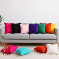 Capas de Almofada 45x45 Malha Lisa com Zíper Toque Macio e Ajuste Perfeito