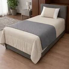 Peseira para Cama Solteiro Matelassê 1,60x60 cm – Microfibra