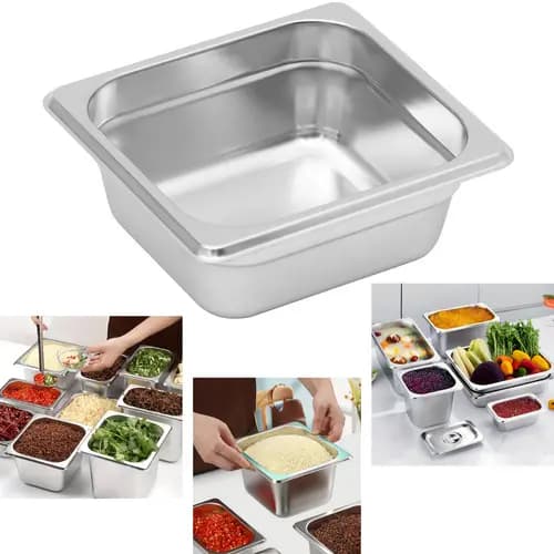 Cuba Gastronômica Restaurante Aço Inox 1/6 17,6x16,2x6,5cm