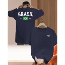Camisa Blusa Camiseta Unissex Brasil Masculina Estilosa Copa do Mundo 2026 Seleção Brasileira