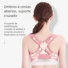 Anti-Corcunda com Alça Invisível Angulada - Correção de Postura para Ombros, Design Discreto