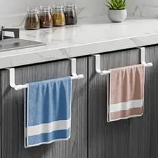 Porta Toalha Gancho de Porta - Ideal para Toalha Rosto, Pano de Prato e Utensílios Varão