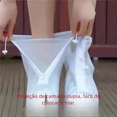 Protetor de Shoes Impermeável - Silicone Antiderrapante | Unissex para Interior/Exterior