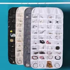 Organizador de Joias Porta Bijuterias Grande – 80 Bolsos, Prático e Funcional para Viagem!