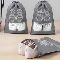 Novos Sachês para Sapatos (5 Peças) – Impermeáveis, Não Tecido com Cordão, Organizadores de Viagem