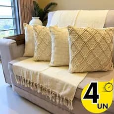 Capas de Almofada Luxo 1/2/3/4 Para Decorar Ambientes, Para Qualquer  Pessoa e Uso em Sala ou Quarto