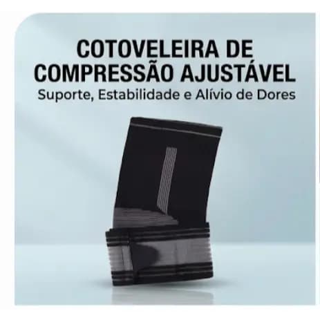 Protetor De Cotovelo Regulável Para Tendinite Epicondilite E Treino