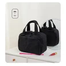 Bolsa cosmética portátil de grande capacidade, lavagem portátil de cosméticos para viagem