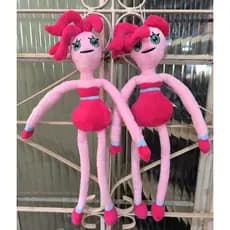 Brinquedo De Pelúcia Mamãe Rosa Aranha Huggy Wuggy Boneca Pernas Longas - 40cm