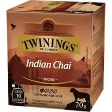 Te Twinings Indian Chai Caixa com 10 sachês de 20 gramas
