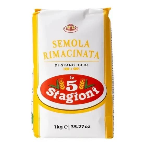 Farinha Semola Di Grano Duro Rimacinata Le 5 Stagioni 1 kg