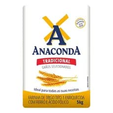 Farinha Tradicional Anaconda de trigo 5 kg Tipo 1