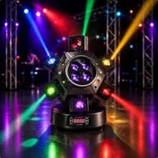 Moving Head Dmx Beam Robótica Giratório 10 Leds Rgbw Iluminação Efeitos Dj Balada 150w 127/220v