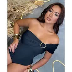 Body Feminino Mula Manca Suplex Premium Com Bojo Fivela Orgânica Verão