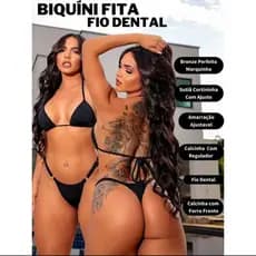 Biquini Cortininha Com Regulagem Biquini Marquinha De fita
