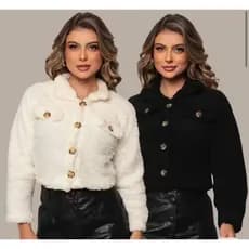 CASACO TEDDY CASAQUINHO FEMENINO MODA BLOGUEIRA PARA INVERNO