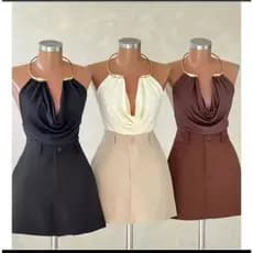 Body Feminino Decote Drapeado com Argola Luxo Suplex Premium Modela o Corpo Elegante Moda Blogueira