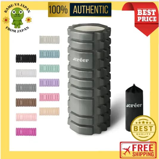 【Envio direto do Japão】créer Rolo de Liberação Miofascial – Foam Roller – Com Bolsa de Armazenamento【Qualidade japonesa】
