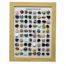 80 tipos de espécimes de cristal natural de ágata, pedras brutas, presentes educativos científicos para crianças, objeto