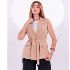 COLETE ALFAIATARIA FEMININO 96%POLISTER 4% ELASTANO
