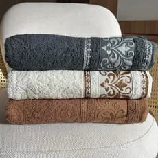 KIT 3 Toalhas de Banho 100% Algodão  Imperial Maciez Premium e Alta Absorção