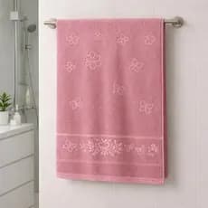 Toalha de Banho 100% Algodão – Floral Jacquard, Maciez Premium Alta Absorção  75x130cm Garden