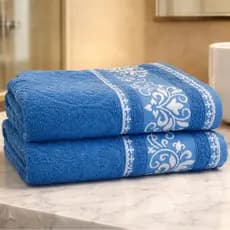 Kit 2 Toalhas de Banho 100% Algodão 75x130cm Premium Alta Absorção e Durabilidade Imperial