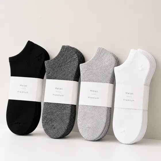 Kit de Meias Soquete Sapatilha Cano Invisível Curto Feminina Masculina Unissex Academia Confortavel