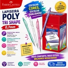 Lapiseira Faber Castell Poly Tri Shape 0.7mm Retrátil Ergonômica
