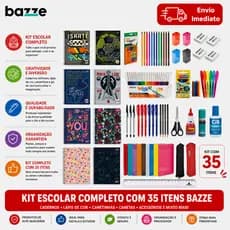 Kit Material Escolar Menino e Menina Completo com Estojo Escolar e muito mais - votla as aulas - VA03