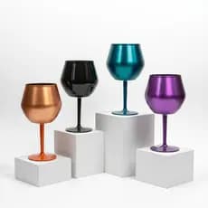 Taça Térmica Inox 2 em 1 Gin Vinho e Drinks Mantém Bebidas Geladas