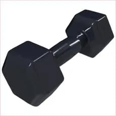 Halter Sextavado Emborrachado 4kg Musculação