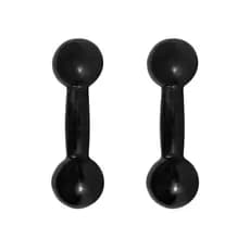 Par Halteres 1 Kg Cada Emborrachado Modelo Bola
