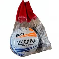Kit Vôlei Lazer Bola Oficial e Rede 1 Faixa Superior Quadra Praia Piscina Campo