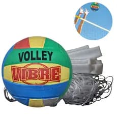 Kit Volei Rede e Bola em Eva Lazer Recreação Quadra Praia Campo Piscina