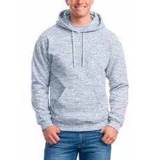Blusa de frio masculina Moletom Canguru Inverno Cinza Quentinho