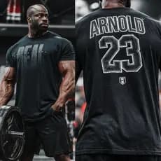 Camiseta Masculina Oversized Estampada Real- Preta,academia para o dia dia