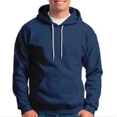Blusa de frio masculina Moletom Gola Redonda blusa de frio masculina Liso Unissex  Adulto  Canguru Inverno Azul Marinho