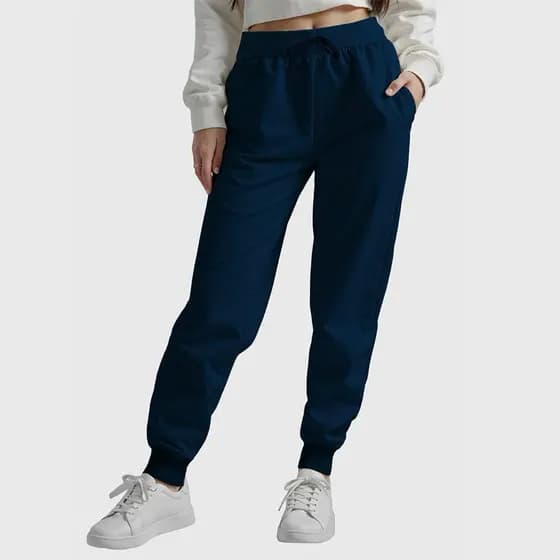 Calça Moletom Feminina Flanelada Cintura Alta Inverno Conforto Tendência