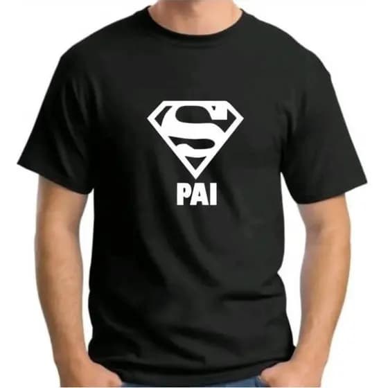 Camisa Camiseta Presente dia dos Pais Super Pai Super Homem