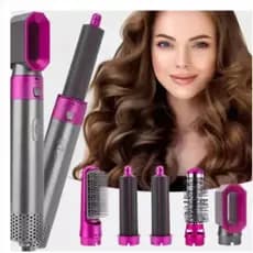 Airwrap Styler 5 em 1 secador de cabelo escova de ar quente modelador alisador de cabelo escova 110v e 220v-LUIZA