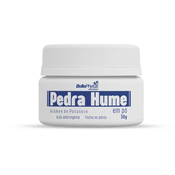 Pedra Hume Pó 100% Pura 30g Fecha os poros adstringente - BellaPhytus