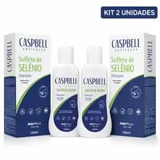 Shampoo Anti Caspa Kit 2 unidades Sulfeto de Selênio 100ml Caspbell - BellaPhytus