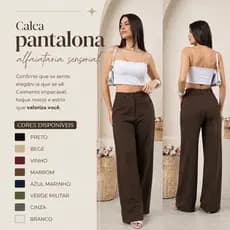 Calça Feminina Cintura Alta Marrant  Sensorial – Do M ao GG, Conforto Extremo e Ajus Perfeito