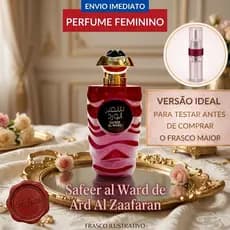 Perfume árabe feminino Safeer al Ward Ard Al Zaafaran CHEIRINHO DE UVA SEDUTOR MISTERIOSO FIXA MUITO