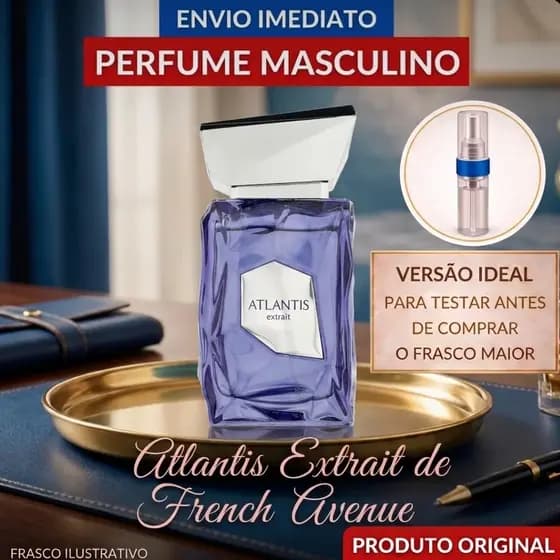 Perfume masculino Atlantis Extrait de French Avenue - ELEGANTE MAGNÉTICO ENVOLVENTE CONFORTÁVEL perfume masculino