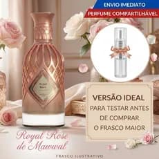 Perfume compartilhável Royal Rose Mawwal Perfume feminino SOFISTICADO ROSA LUXUOSA EXUBERANTE
