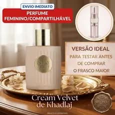Perfume feminino Cream Velvet Perfume compartilhável BAUNILHA CREMOSA SOFISTICADA FIXAÇÃO ALTA IRRESISTÍVEL