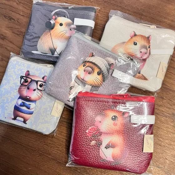 Bolsinha de moedas Capivara